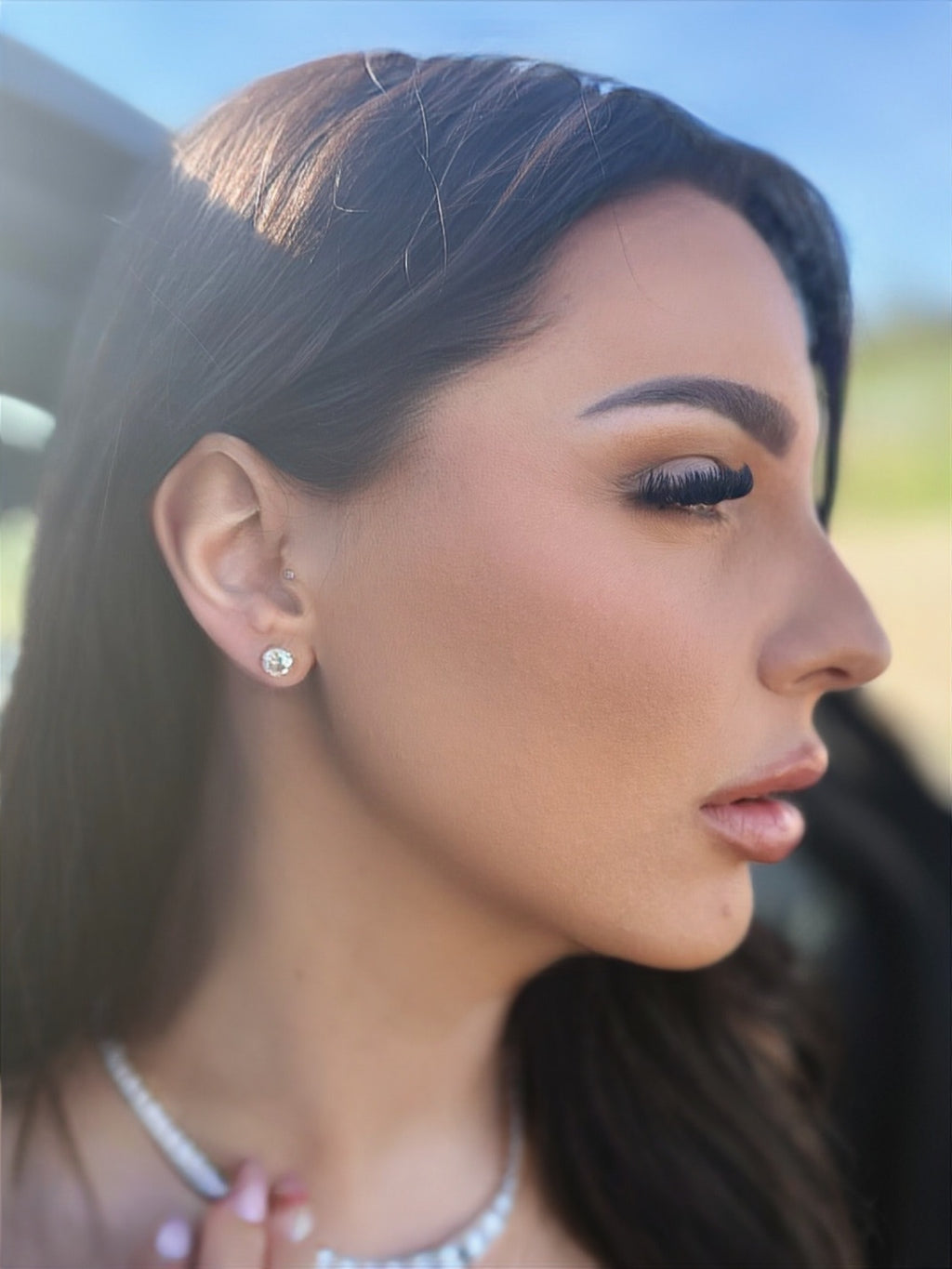 Sirahfi Round Lab Grown Diamond Studs - 2 CT