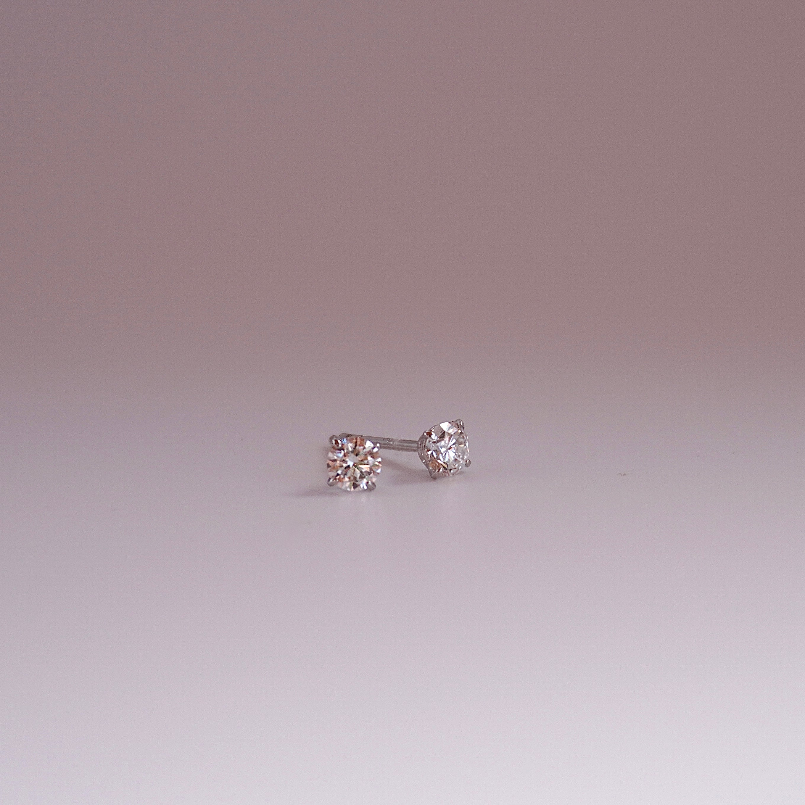 Sirahfi Lab Grown Diamond Studs - 1 CT Sterling silver