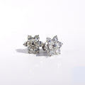 Pear Lab Grown Diamond Flower Earrings