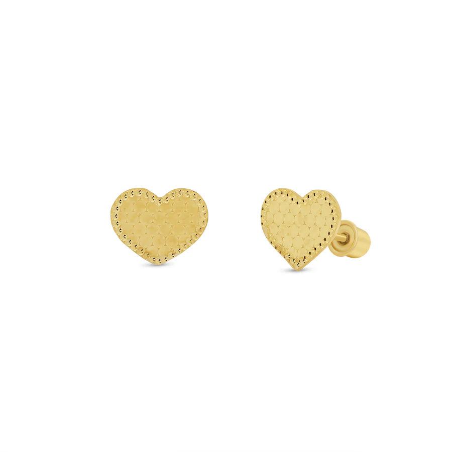 Bella Gold Heart Studs