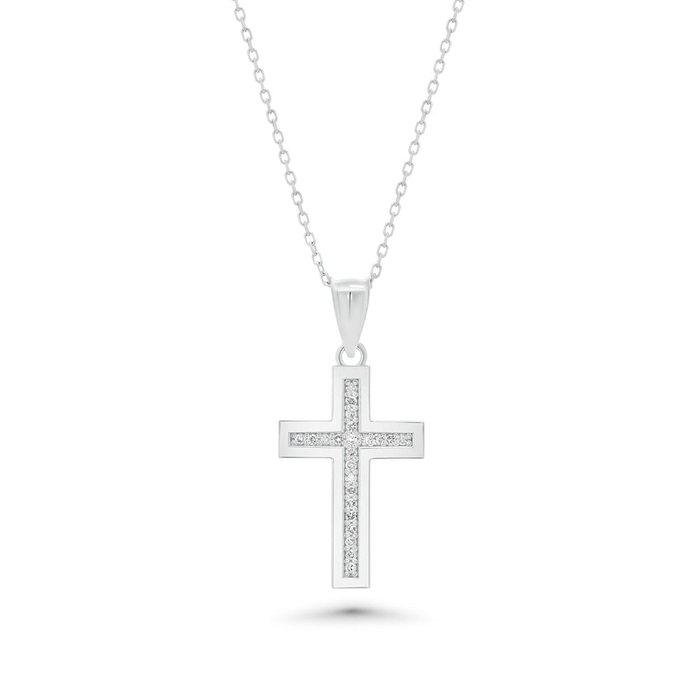 Izaiah Luminous Diamond Cross Necklace