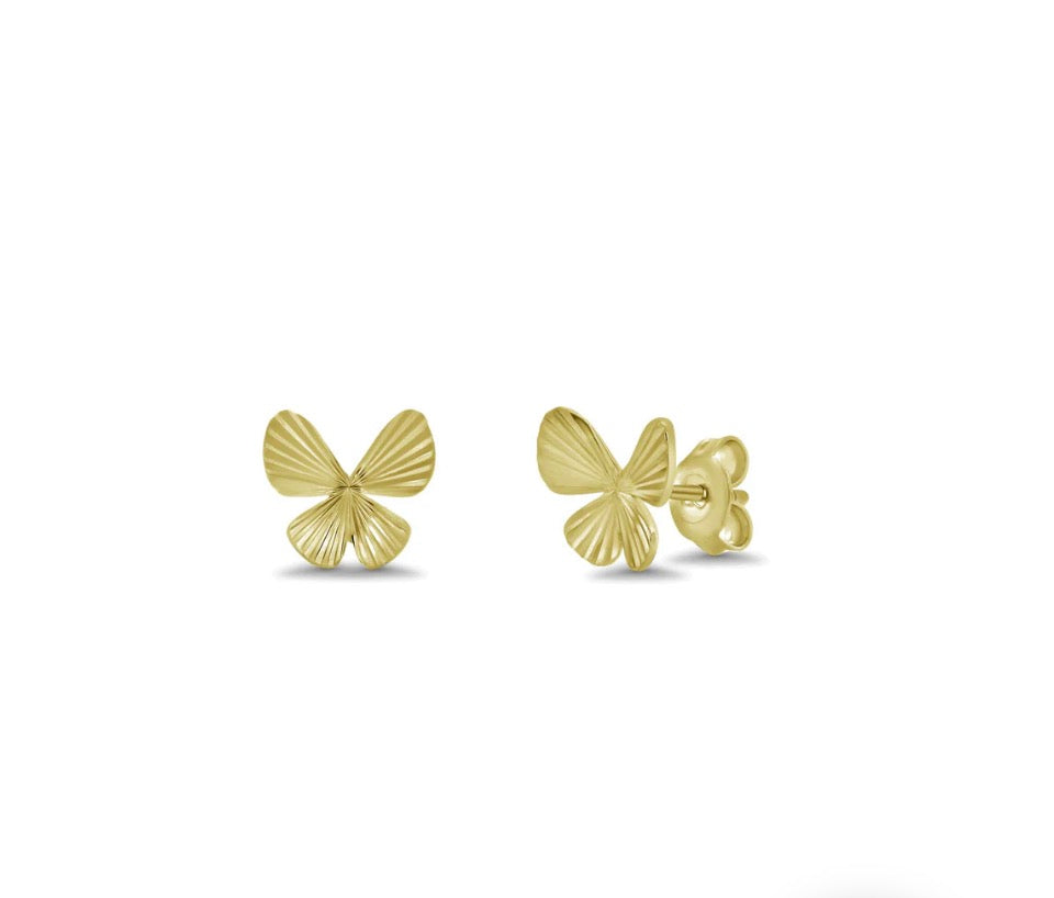 Butterfly Studs Gold