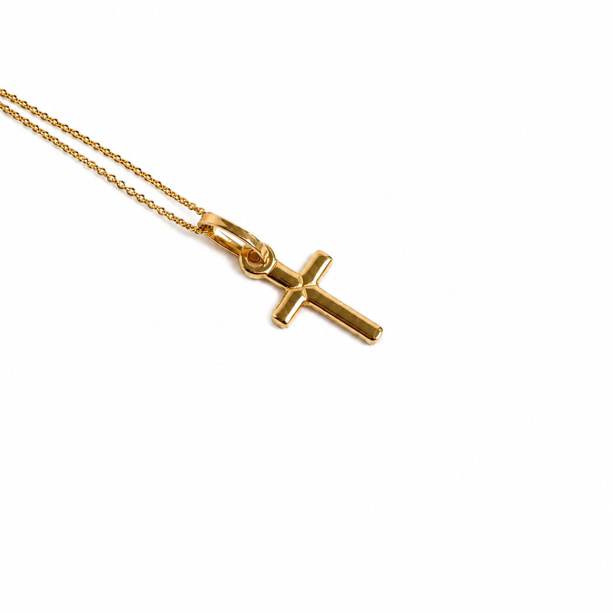 Izaiah Mini Gold Cross