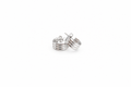 Triple Half Hoop Earrings Silver