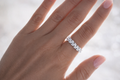 Pear Lab Grown Pear Diamond Leaf Band 1.54 CT