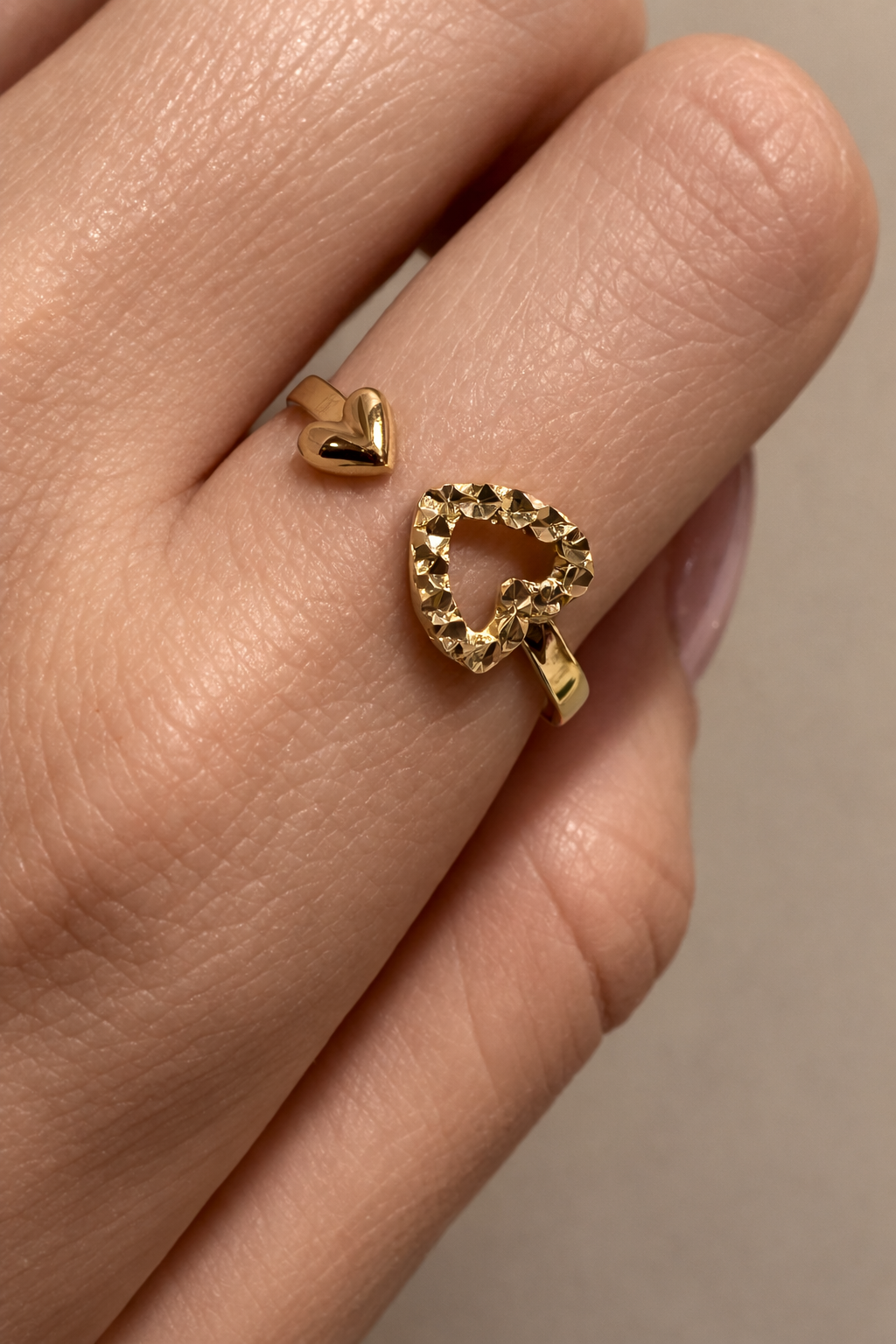 Bella Double Heart Ring