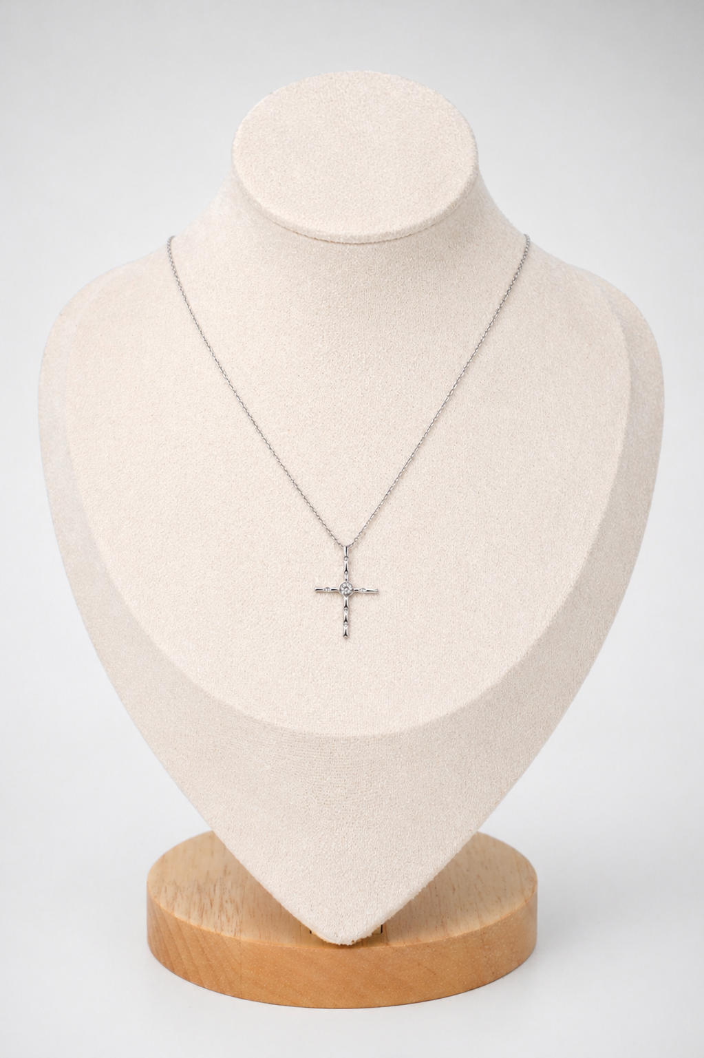 Izaiah Center Diamond Cross Necklace