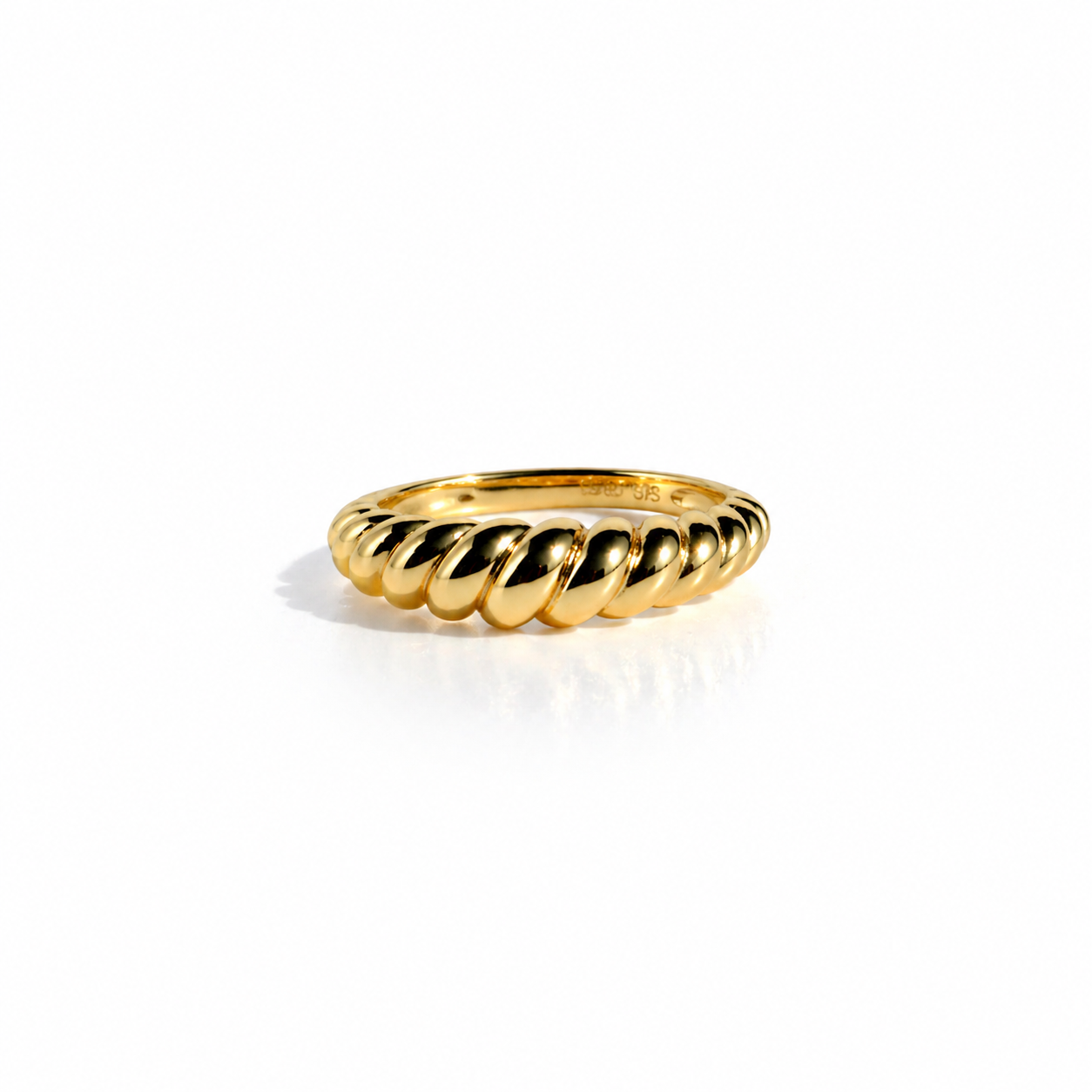 Crossant Ring Gold