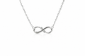 Two Stone Infinity Necklace