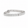 Oval Diamond Tennis Bracelet - 24.9 CT