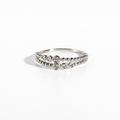 Dainty Love Beaded Diamond Ring